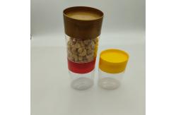 China Different Shape PET Easy Open Jar Stackable Screw Lid Airtight For Nuts supplier