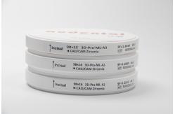 China White Dental Zirconia Block for Open CADCAM Systems Cold Isostatic Presse supplier