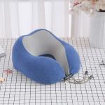 Adults Airplane U Shaped Memory Foam Travel Pillow With Super Soft Cover