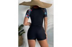 China Black Elastic Function Sport One Piece Swimsuit Printing Colour supplier