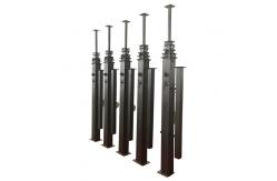 China Adjustable Height Manual Telescopic Mast 19ft 6mfor Solar Trailer Solar Light Tower supplier