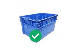 China Virgin PP HDPE Seafood Stackable Storage Crates 70Kg Load Nestable Plastic Crates supplier
