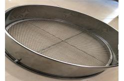 China Three Interchangeable Soil Sieve Mesh 12mm 30cm Aperture Crimped Wire Mesh supplier