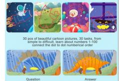 China Dot to Dot Activities For Learning Erasable Flash Cards Preschool Education supplier