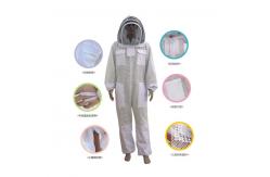 China Bee keeping clothing 3 Layer Air Through Vented Mesh Beekeeping Bee Suit With Hooded Veil Upgraded Type Beekeeper Suit supplier