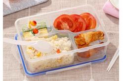 China Food Grade PP Reusable Plastic Lunch Containers Lightweight Portable Cute Divider supplier