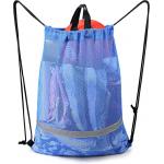 Beach BeeGreen Mesh Drawstring Bag Backpack Lightweight Heavy Duty For Sport for sale