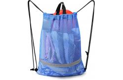 China Beach BeeGreen Mesh Drawstring Bag Backpack Lightweight Heavy Duty For Sport supplier