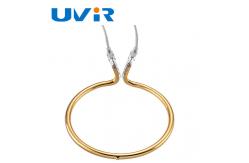 China Gold coating Circular Infrared Heater Tube halogen Tungsten Filament lamp tube supplier