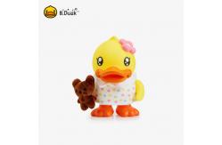China ODM Yellow Duck Piggy Bank Non Phthalate Pvc Polyester Material supplier
