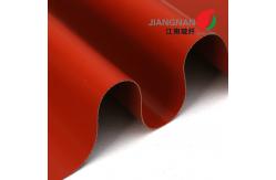 China Superior Quality Red Fabric Fiberglass Coated Silicone For Welding Protection supplier