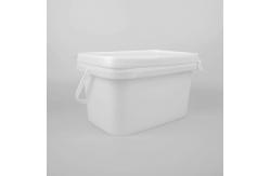 China 5L Food Storage Square Plastic Bucket IML Design Home Use supplier