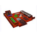 OEM Orange Indoor Slide Inflatable Trampoline Park With Obstacle