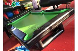 China Inflatable Bowling Game 0.9mm PVC Air Sealed Inflatable Pool Table With Stand supplier