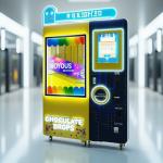 Multi Flavor Automatic Intelligent Control Chocolate Sugar Beans Candy Vending Machine Candy Dispenser for sale