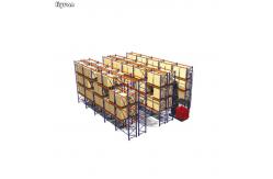 China Pitch 75mm Drive In Drive Through Racking System , Drive In Warehouse Racking supplier