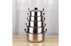 China High Grade Cooking Cookware Pot Combination Stainless Steel 410 Pot Set supplier