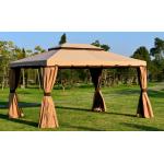 Aluminum Double Flap Family Camping Roman Canopy Gazebo Outdoor 3 x 4m for sale