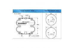China FD 330-22 327 Contitech Air Spring Double Convoluted 1/4NPT Rubber Industrial supplier