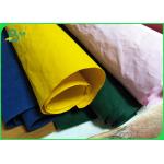 Yellow Color Biodegradable Natural Fabric Kraft Paper Roll 150cm X 110 Yards for sale