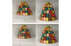 China Customizable Food Safe Macaron Paper Boxes Plastic Macaron Trays supplier