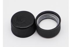 China Customized Plastic Child Proof Cap For Bottles Black 20mm Screw Cap supplier
