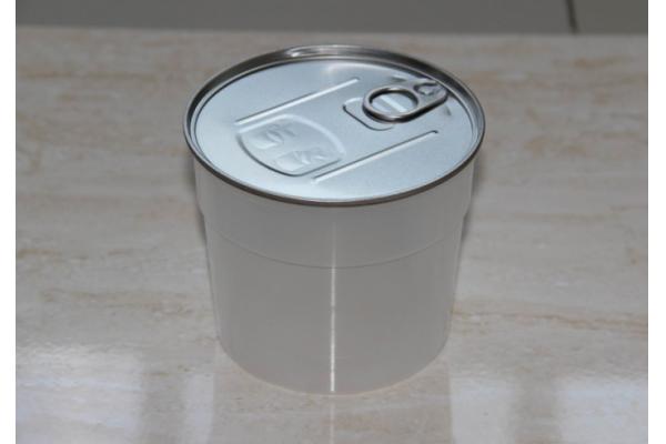 Water Resistant PP Can with Transparent PET Plastic Cap 450ml