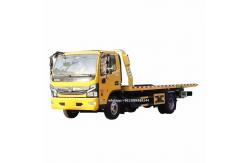 China Duolika 4*2  Flatbed Trailer   One Tow Two Wrecker  Rescue Recovery Tow Truck supplier