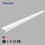 Office LED Linear Strip Light Fixture / Suspended Linear Pendant Lighting for sale