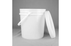 China 4.5 Gallon Round Plastic Bucket White Plastic Pail With ISO9001 Certification supplier