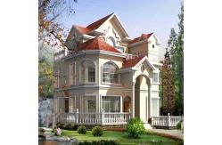 China Light Steel Frame Structure Prefab House Villa Free Design Quick Assembly supplier
