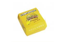 China White Cardboard Hamburger Patty Box Biodegradable Burger Box Recyclable Packaging supplier