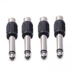 RCA audio connectors , 6.35mm Male Mono Audio Adapters Connectors Plugs for sale