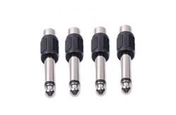 China RCA audio connectors , 6.35mm Male Mono Audio Adapters Connectors Plugs supplier
