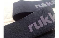 China Heat Transfer Logo On Polyester Elastic Webbing / Clothing Elastic Band supplier