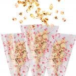 OPP Popcorn Sleeve Printed Food Bags , Pastry Icing Piping Cake Decorating Bags for sale