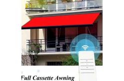 China Aluminum Waterproof Retractable Awning Balcony Folding Full Cassette Retractable Awning supplier