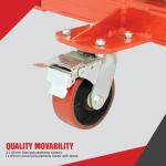 Red Self Dumping Dumpsters 7000LBS Forklift Dump Bin Compact