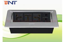 China Smart Office Desktop Hidden Hydraulic Pop Up Power Socket Box 3* Universal power supplier