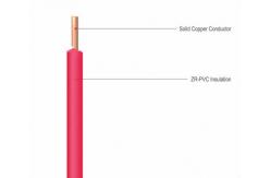 China PE Irradiation electrical cord one core copper electronic wire supplier