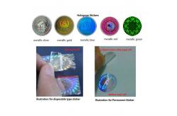 China Self Adhesive Laser Holographic Security Labels for Glass Bottle supplier
