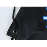 Custom Drawstring Bags With Logo print Personalized Black Drawstring Backpack Bulk