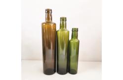 China Amber Dark Green Glass Olive Oil Bottle Round / Square Shaped Easy To Use supplier