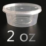 50ml 2oz Disposable Food Container Tableware Plastic Sauce Cup With Lids