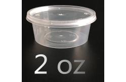 China 50ml 2oz Disposable Food Container Tableware Plastic Sauce Cup With Lids supplier