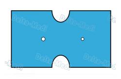 China Disposable Sterile Gynaecology / Cystoscopy Drape With Diamond Circular Aperture Plain supplier