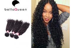 China Double Drawn Virgin Curly Mongolian Hair Extensions 100% Human Hair Weaving supplier