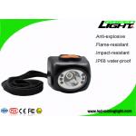 Wearable Digital Cordless LED Mining Light 4000lux Brightness With Safety Rope for sale