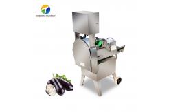China Sections Chunks Cucumber Slicing Machine , Shallots Artichoke Vegetable Cutting Equipment supplier