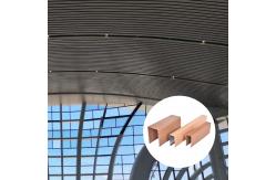 China Suspended Wood Grain Metal Baffles Ceiling U Shaped Environmental Friendly supplier